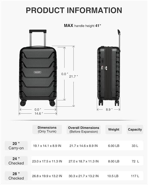 luggex carry on luggage 22x14x9 airline approved.